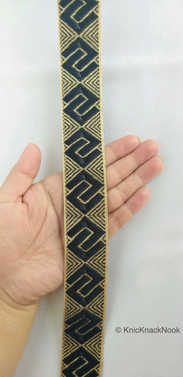 Greek Key Jacquard Trim, Approx 28mm Wide, Decorative Trim
